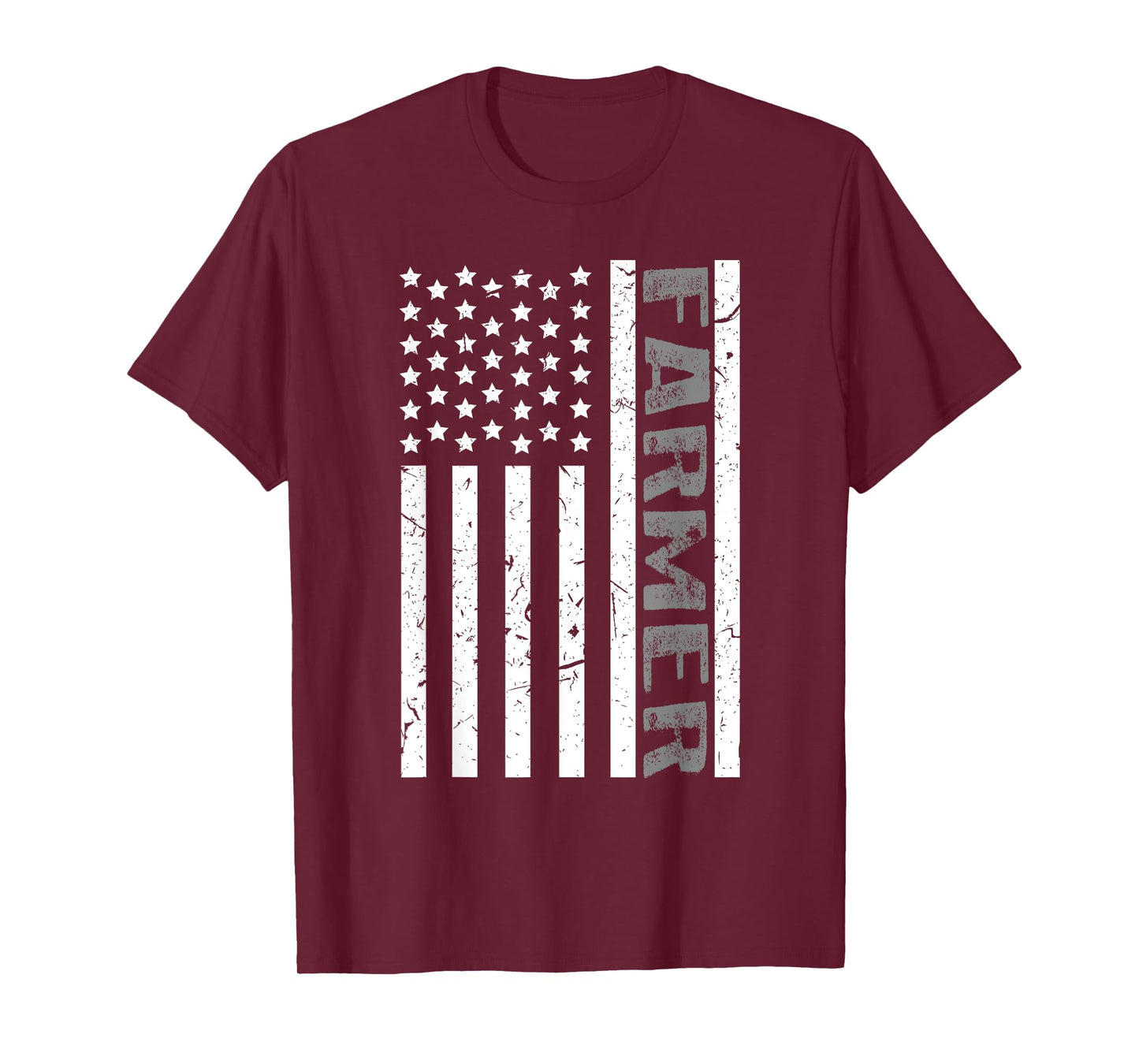 4th Of July Farmer American Farm Cow Tractor Flag Patriotism Women Kids Men T-Shirt