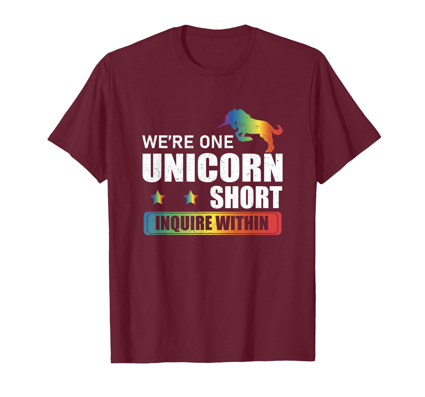 Inquire Within Funny Polyamory Unicorn Hunting A Poly Couple T-Shirt