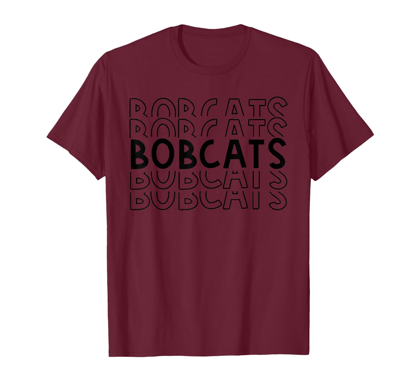 Bobcats School Sports Team Mascot Town Go College Athlete T-Shirt