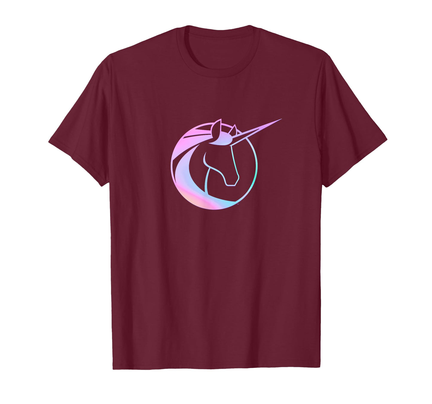Unicorn Academy Icon and Logo Front and Back Print T-Shirt