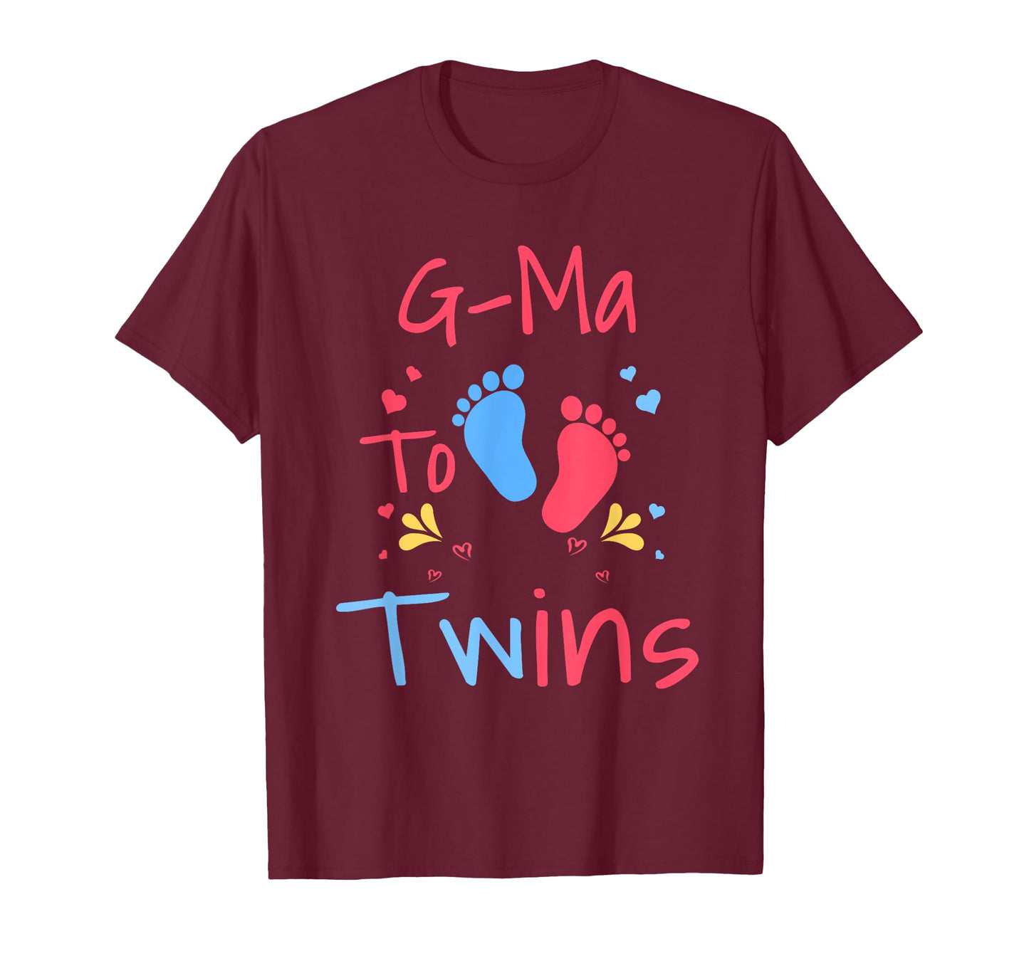 Soon to Be G-Ma to Twins Cute Girl Boy Vintage Xmas T-Shirt