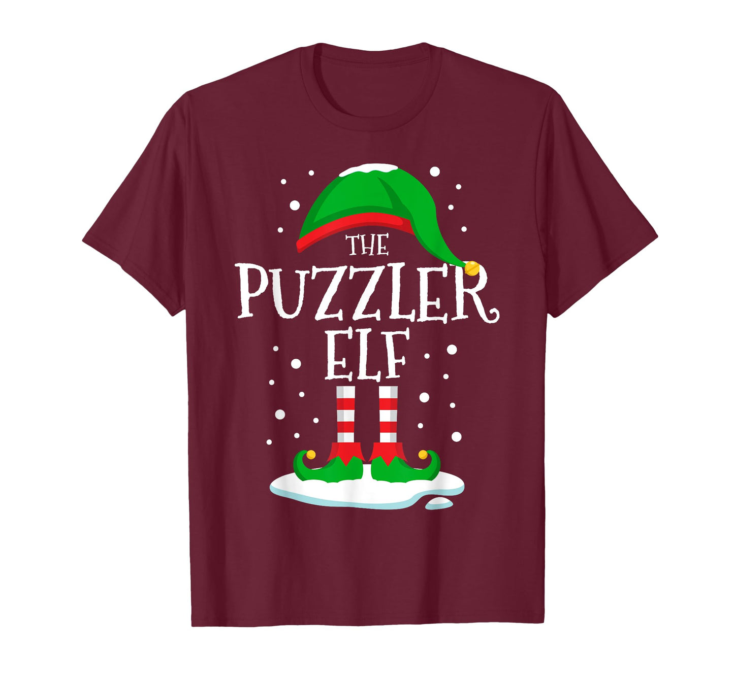 The Puzzler Elf Christmas Family Matching Xmas Group Funny T-Shirt