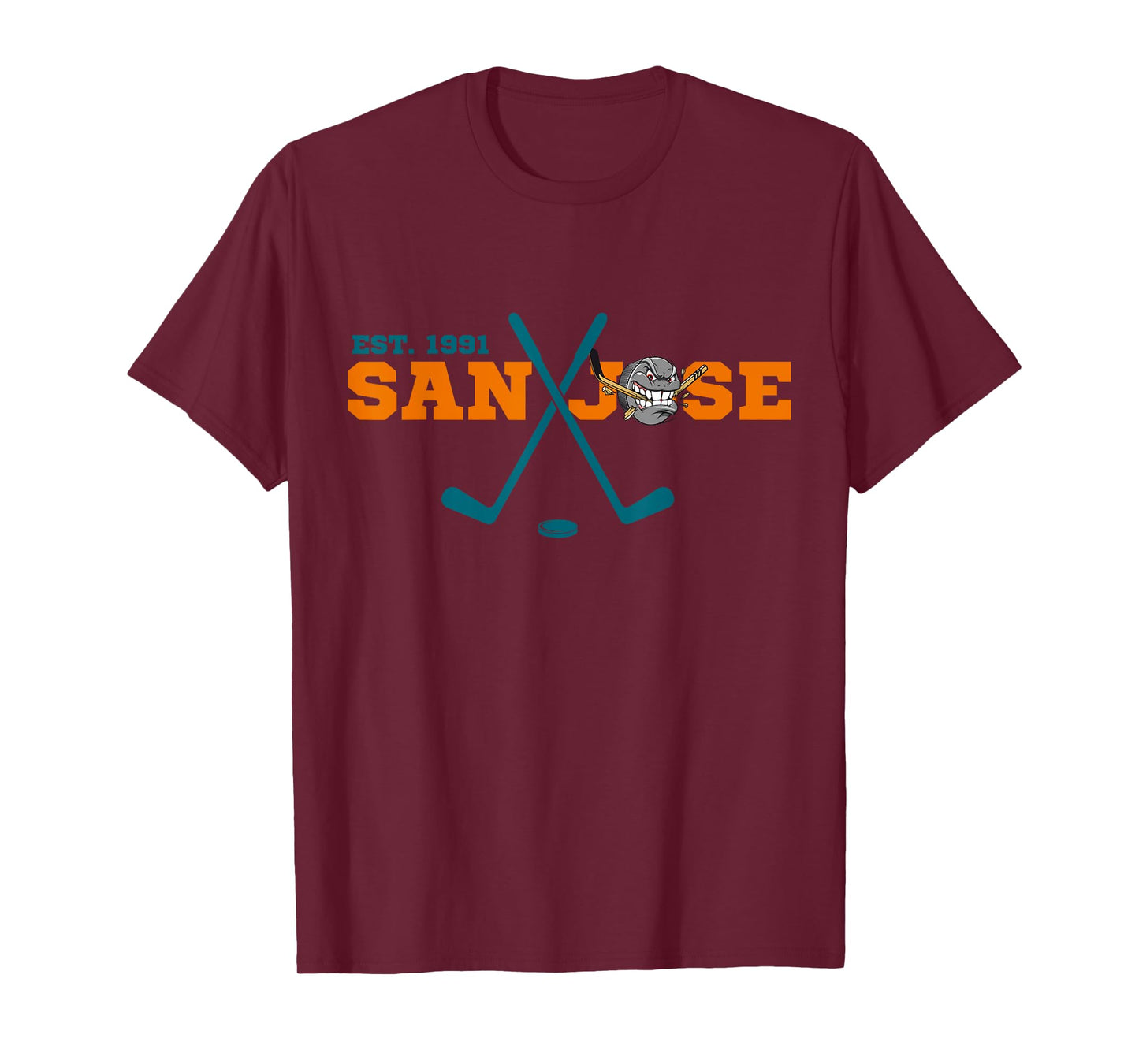 San Jose Est 1991 Sports Team Novelty Athletic T-Shirt
