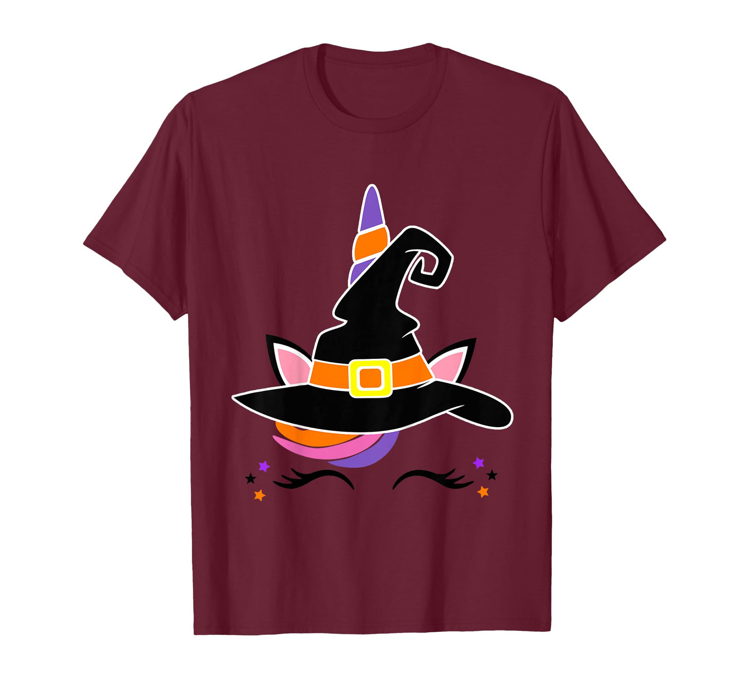 Kids Girls Unicorn Witch Baby and Toddler Halloween Witchy T-Shirt