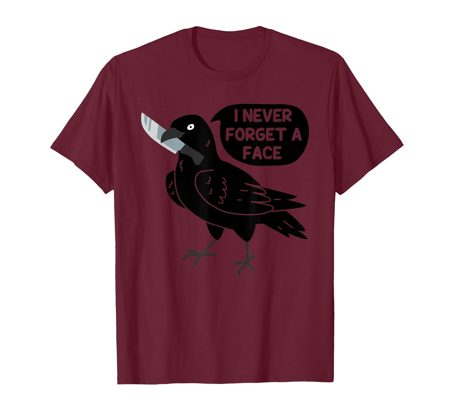 Spooky Crow With Knife T-Shirt