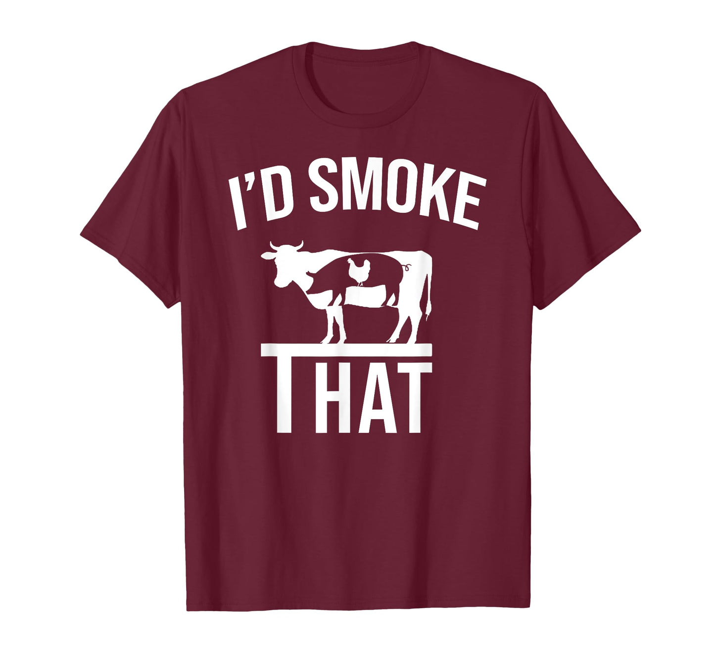 Funny I'd Smoke That Men Grilling Party BBQ For Chef Dad T-Shirt