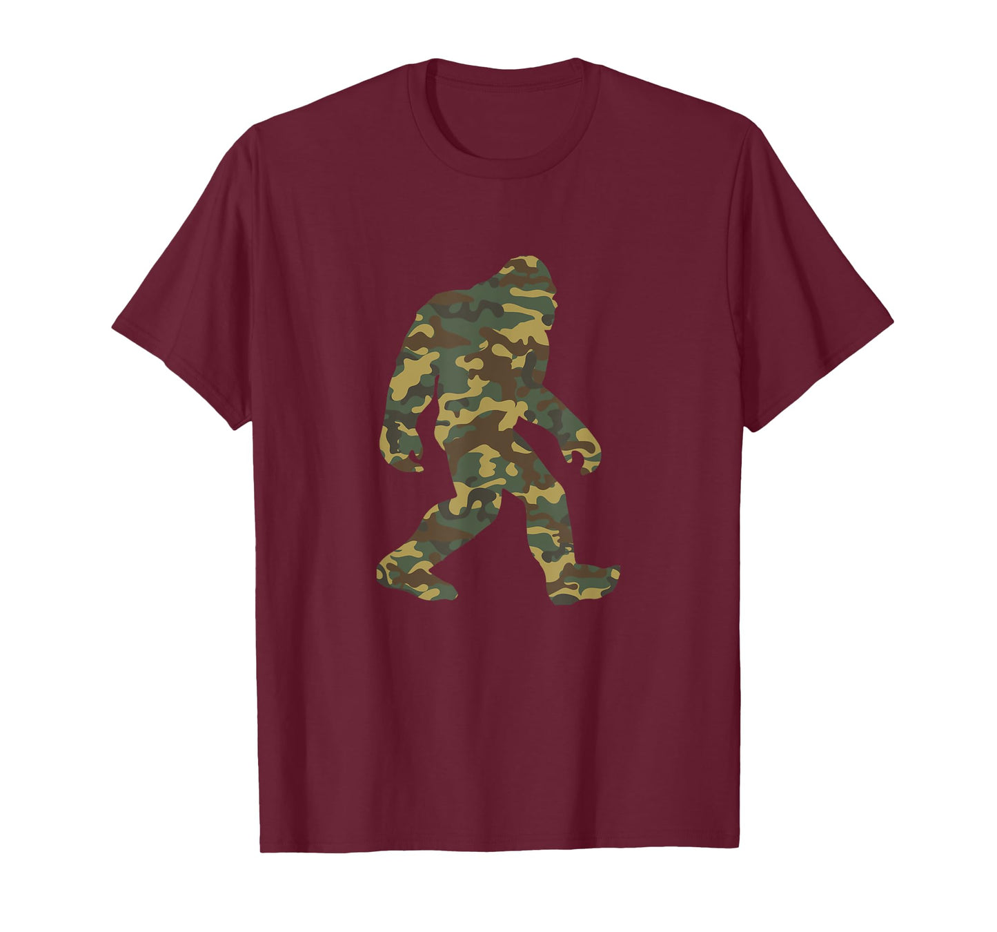 Camouflage Bigfoot Sasquatch Camo Army Pattern Big Foot Tee T-Shirt