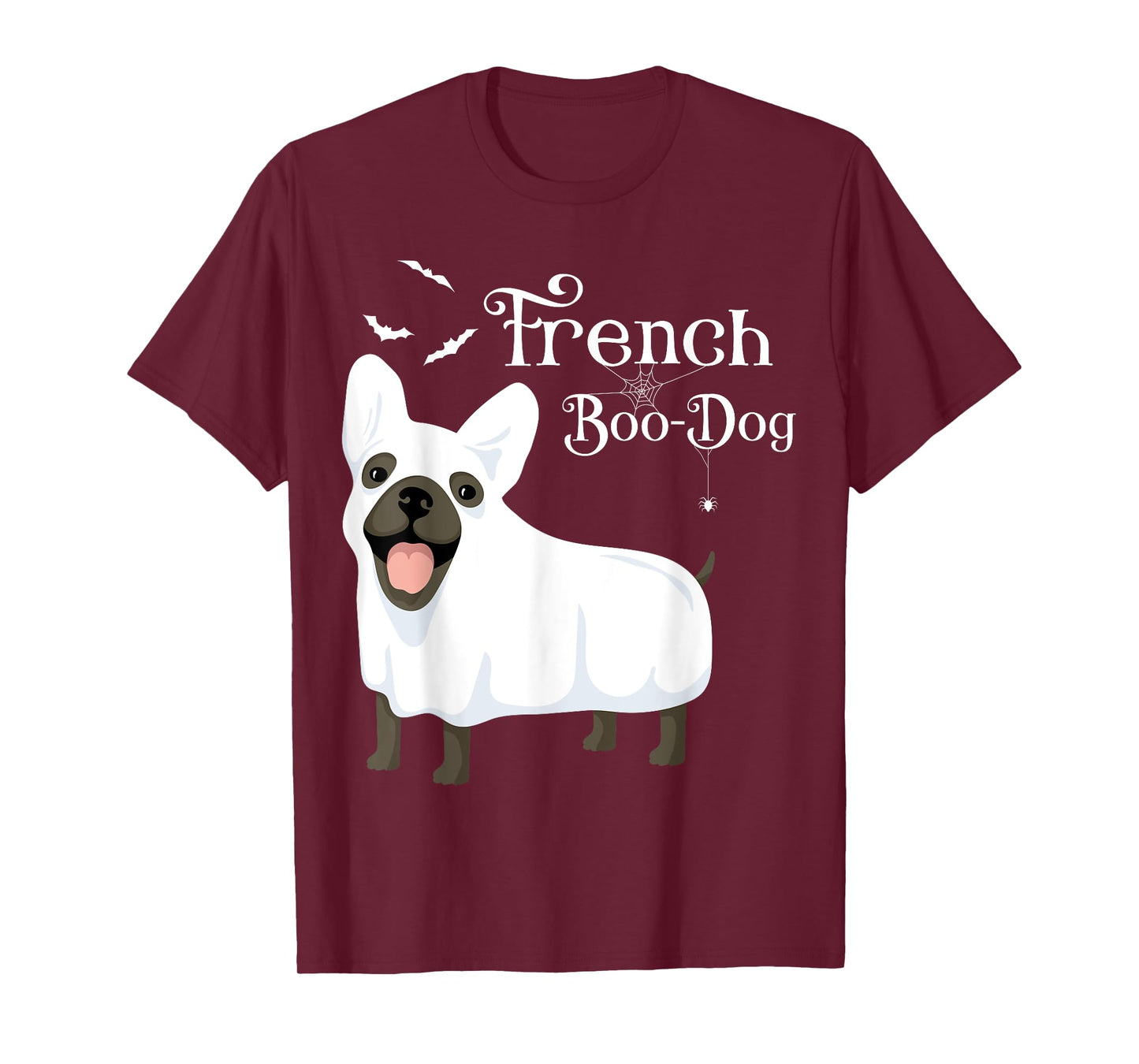 Halloween French Boo-Dog French Bulldog Ghost T-Shirt for Men Women