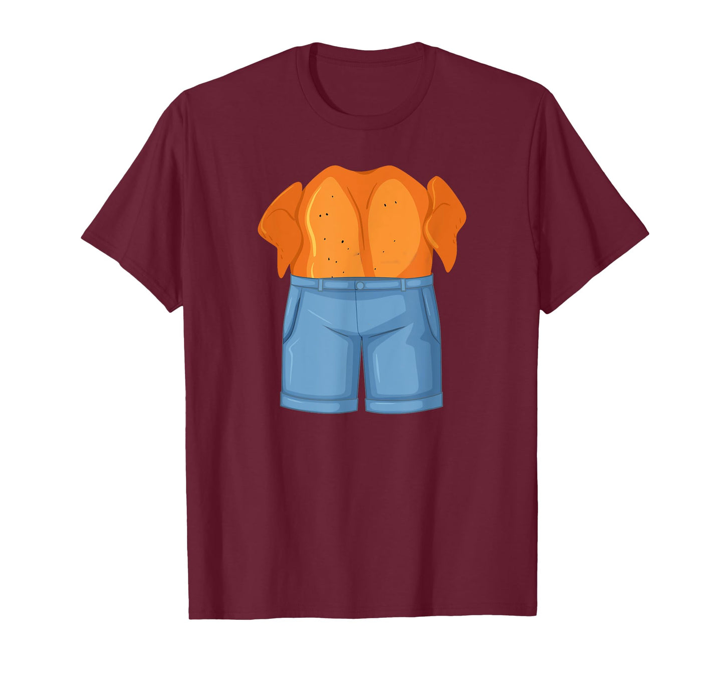 Funny Chicken in Denim Chicken Dream Pun T-Shirt