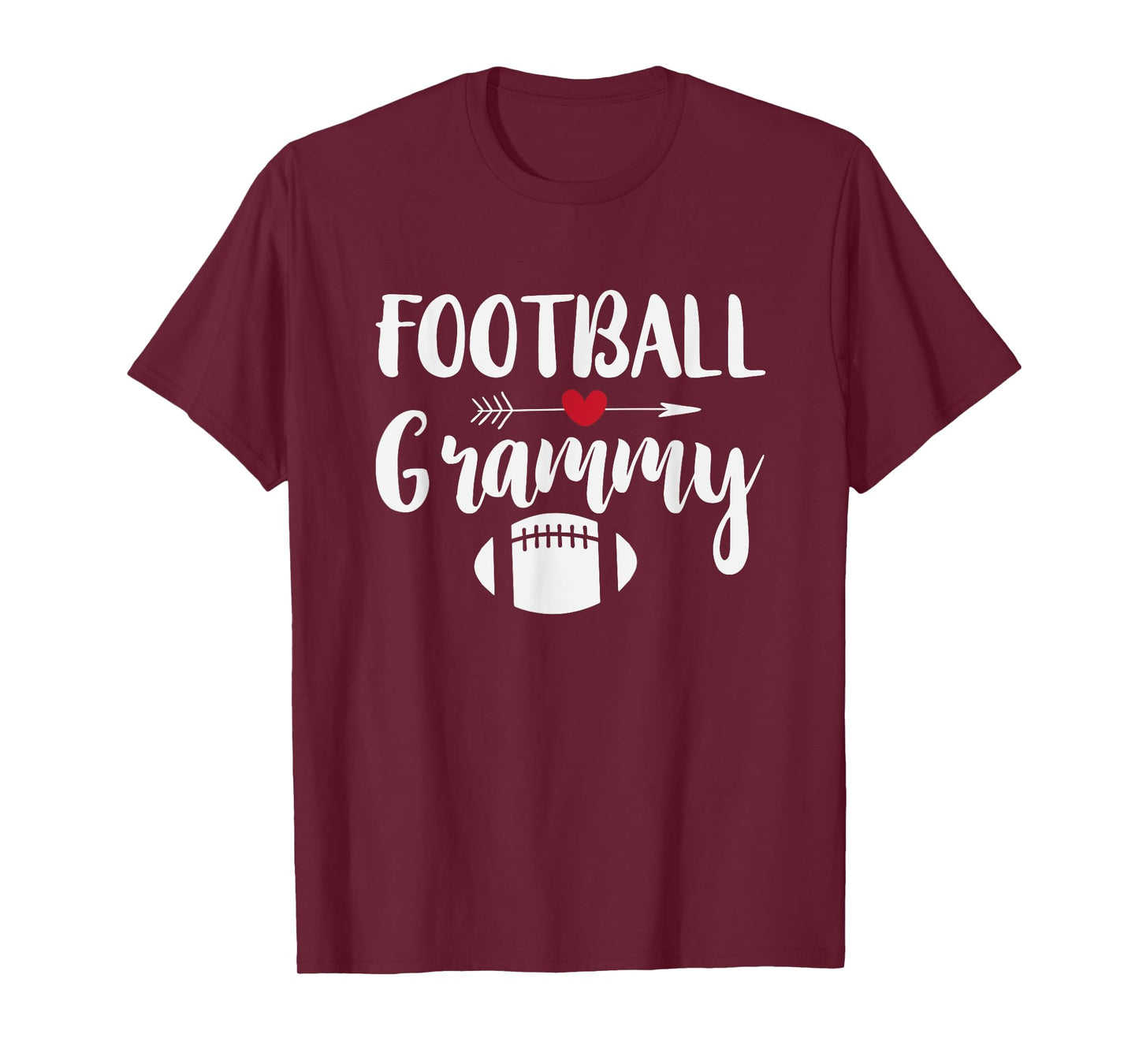 Football Grandma Shirt Sports Grandmother Grammy Gift T-Shirt