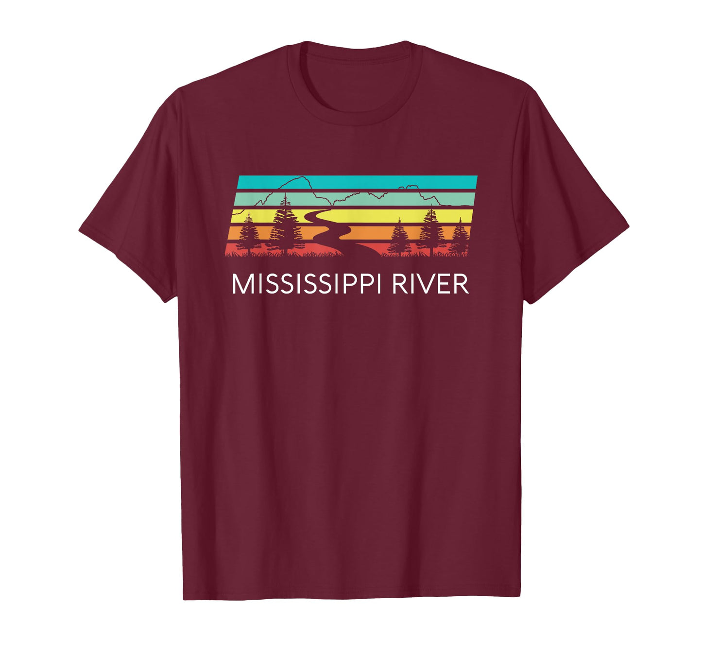 Mississippi River Retro Vintage Delta Louisiana Lake Itasca T-Shirt