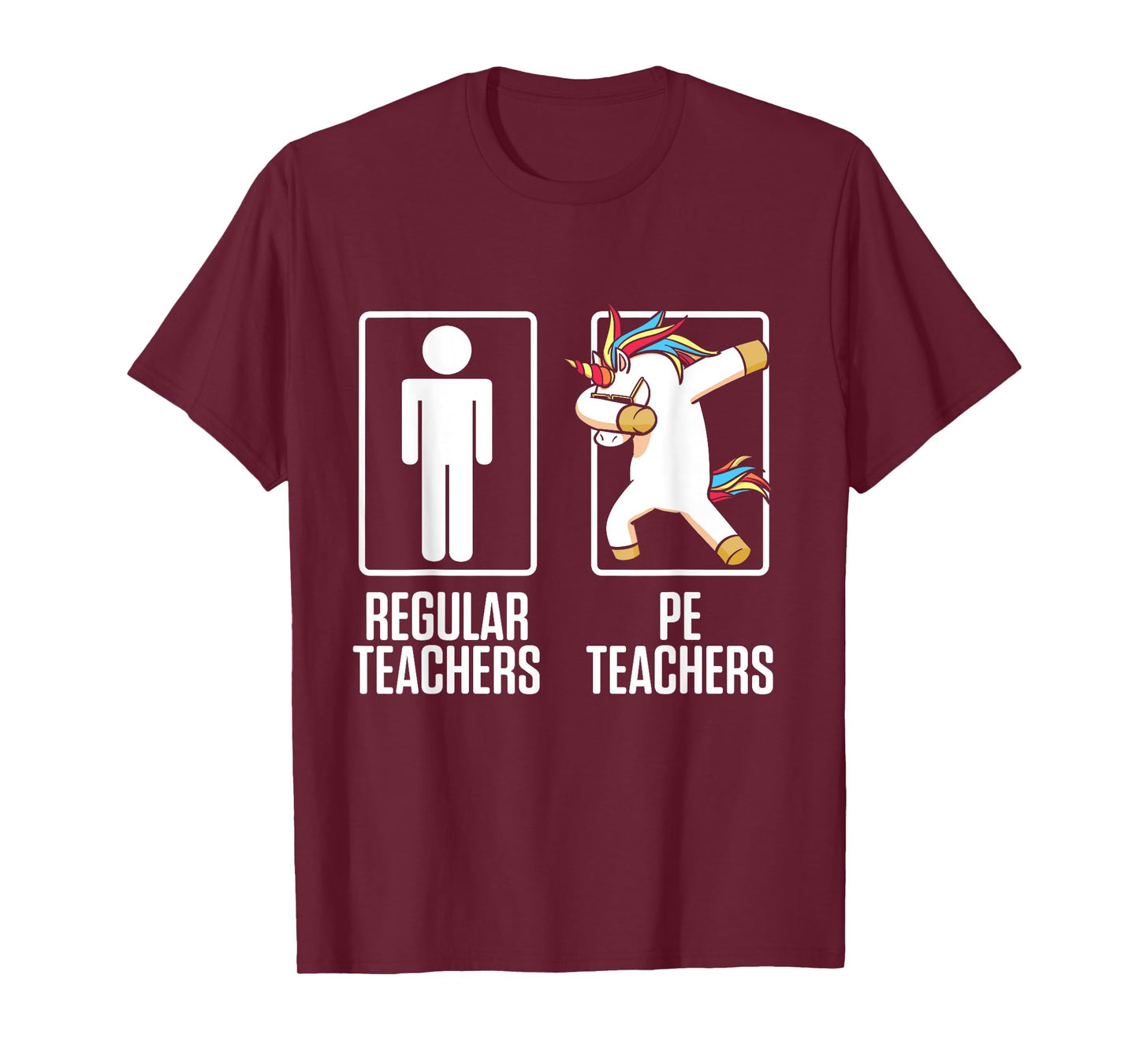 PE Physical Education Teacher Unicorn Gifts Men Women T-Shirt