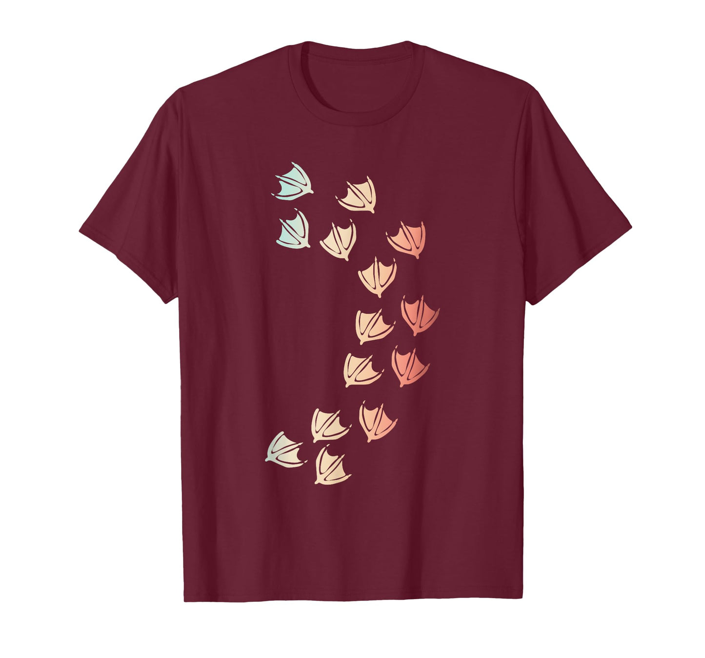 Animal Lover Duck Footprint Farm Bird Duck T-Shirt