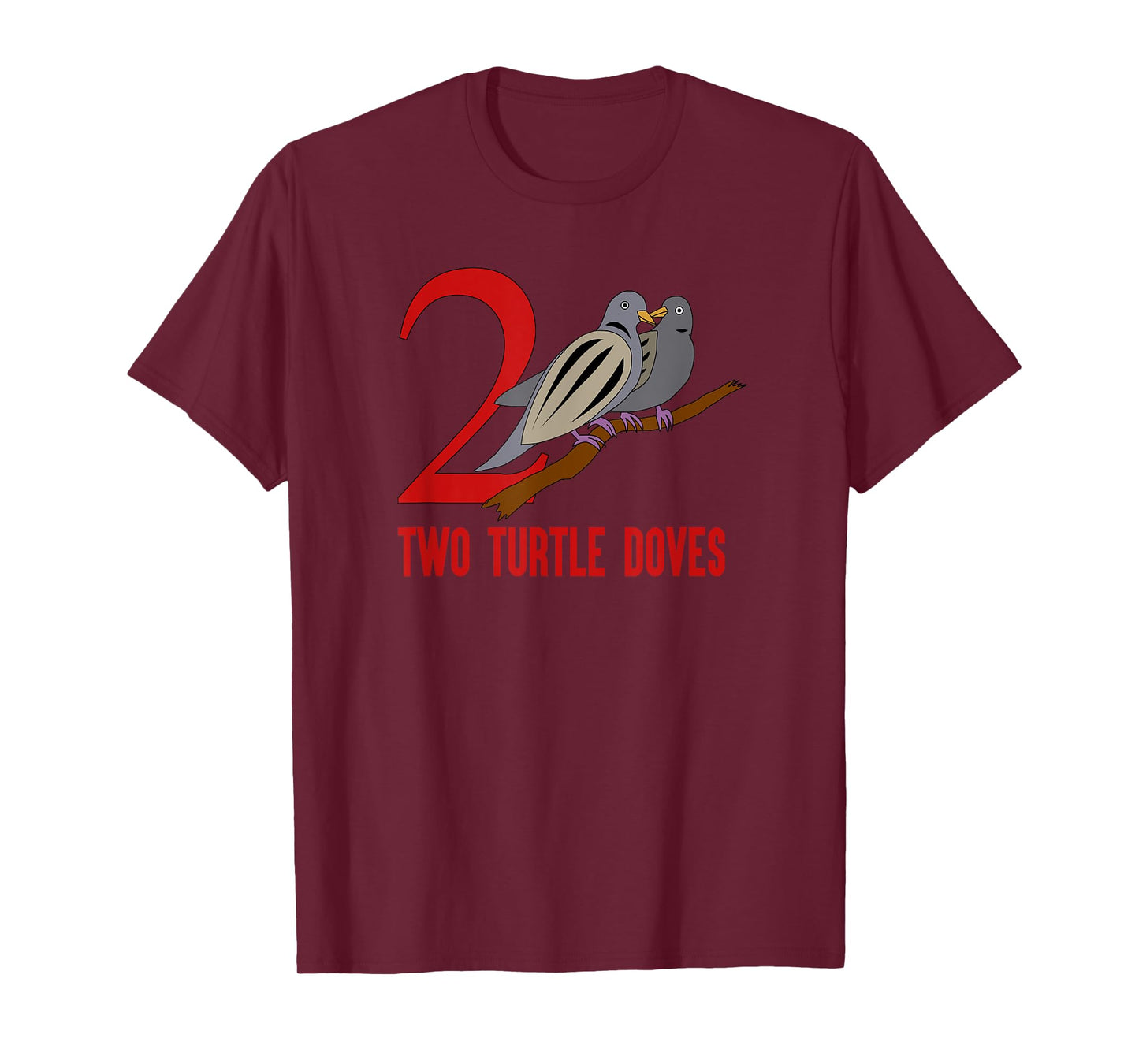 Two Turtle Doves T-Shirt Song 12 Days Christmas Tee T-Shirt