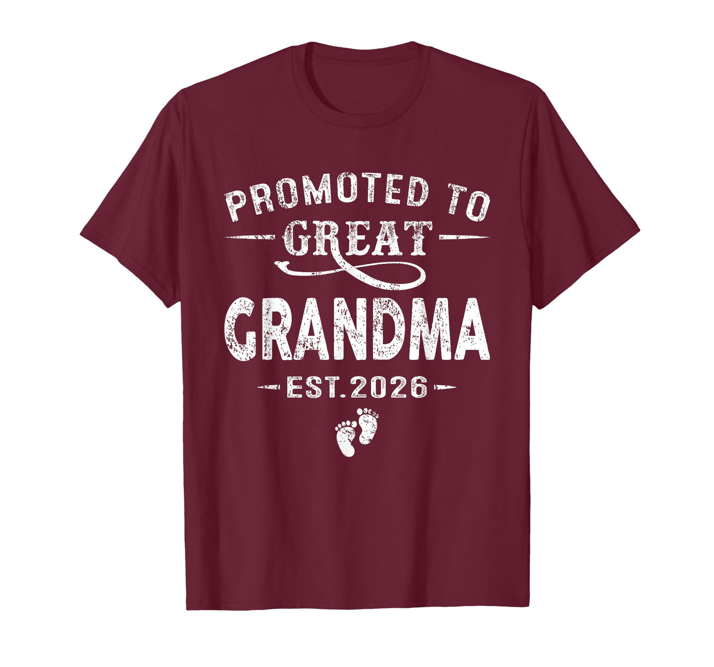Promoted to Great Grandma Est 2026 Pregnancy Announcement T-Shirt