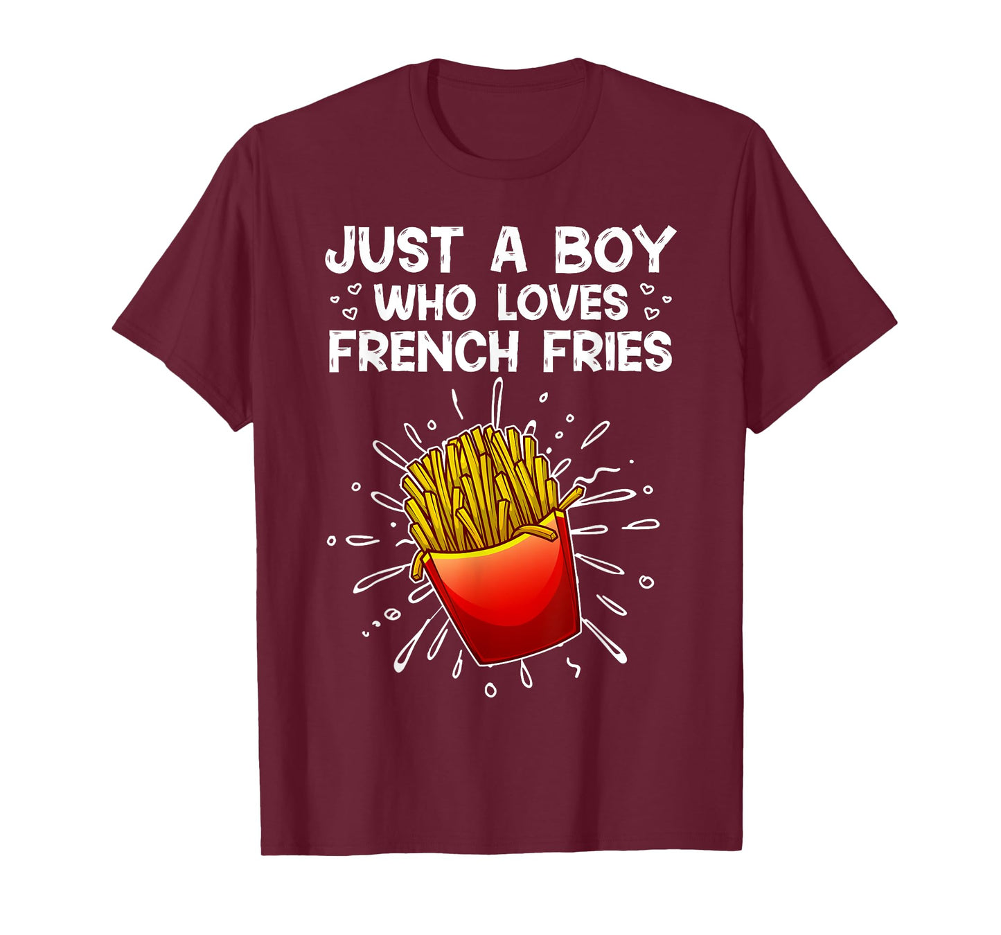 Cool French Fries For Boys Kids Sweet Potato Chef Fast Food T-Shirt