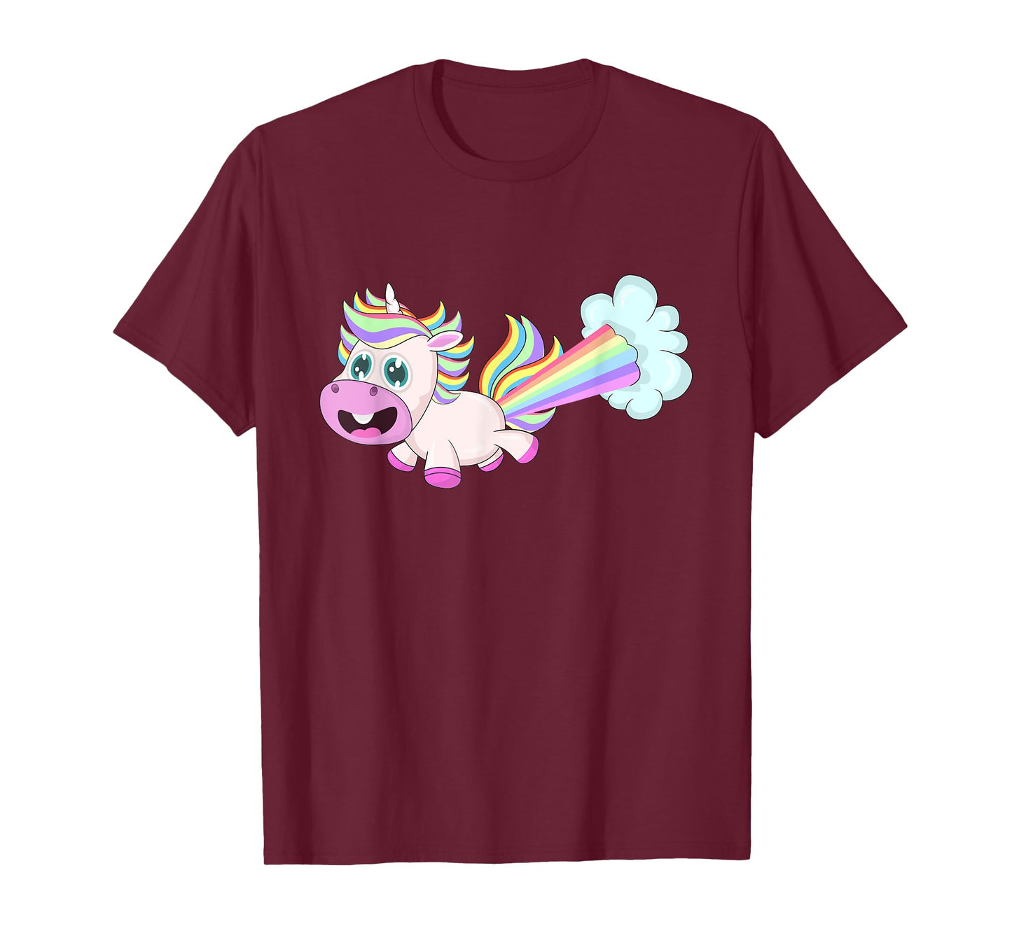 Unicorn Farting a Rainbow T-Shirt
