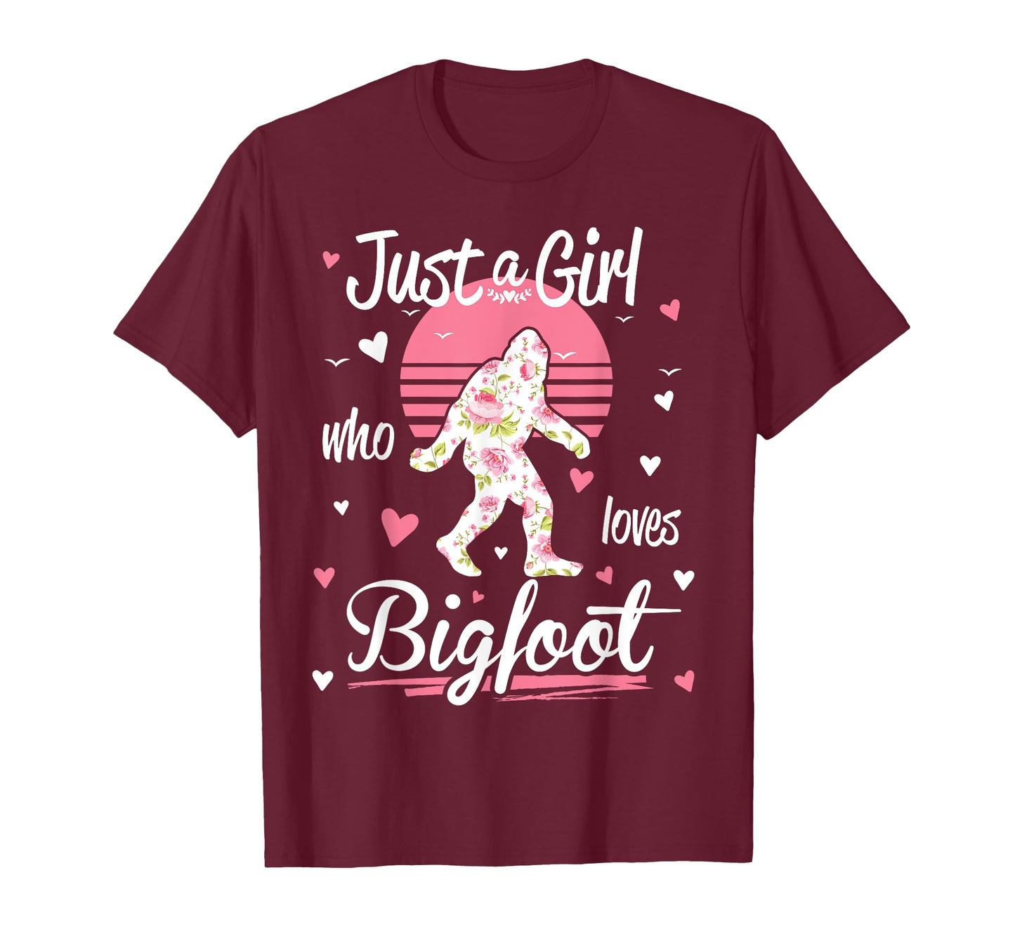 Just A Girl Who Loves Bigfoot Vintage Shirt T-Shirt