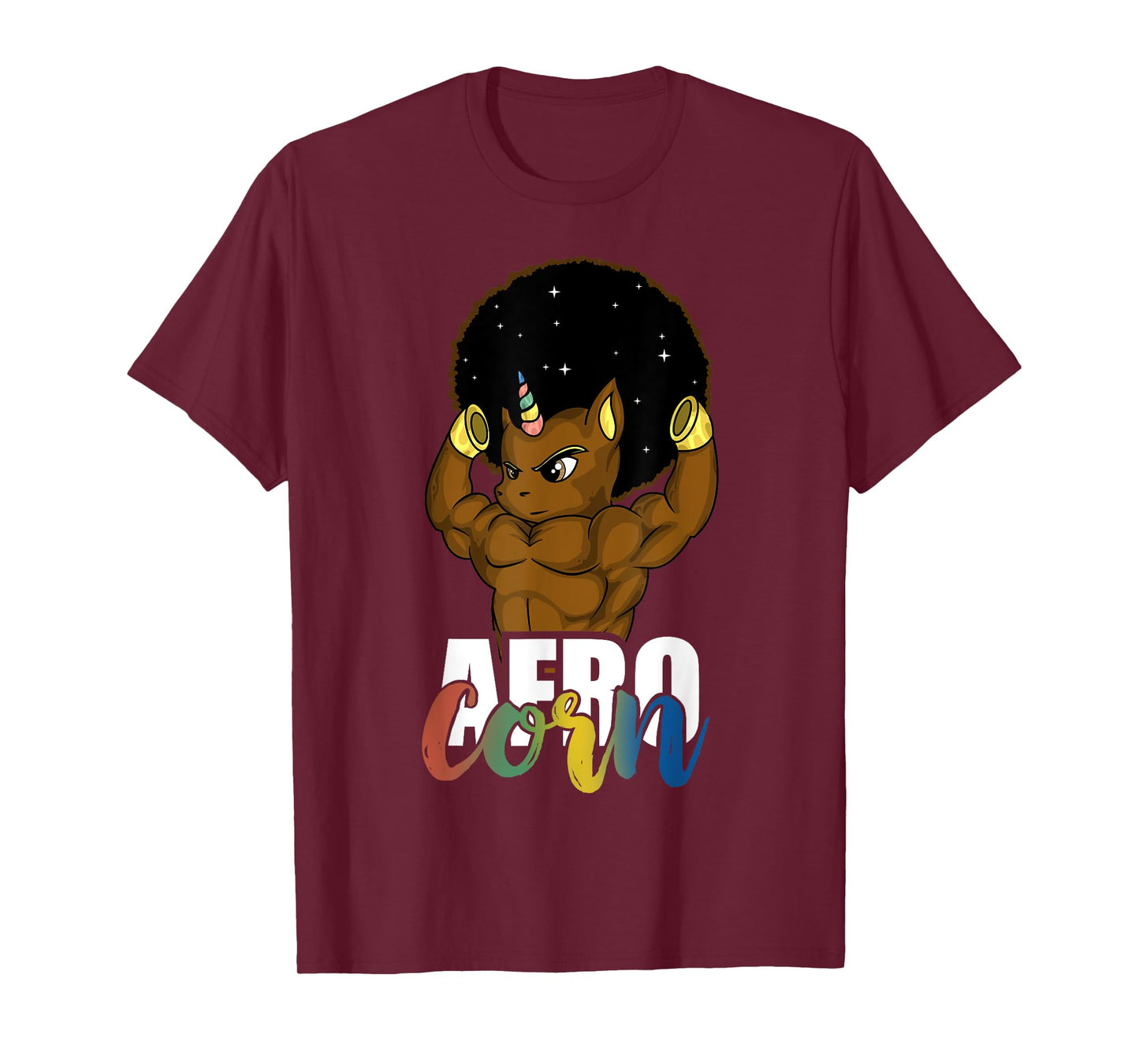 Afro Corn Afrocorn Unicorn Black History Men Boys Gift T-Shirt