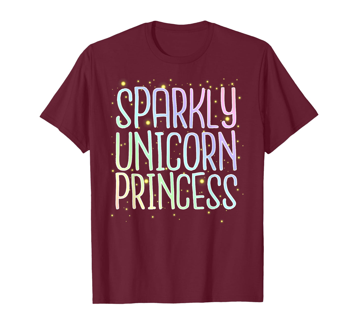 Sparkly Unicorn Princess T-shirt for Women and Girls T-Shirt