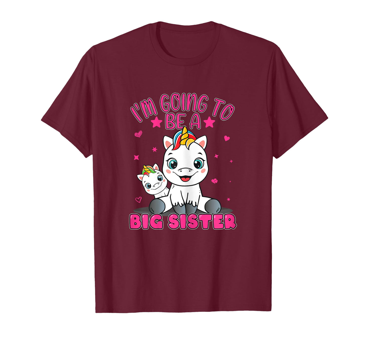 I'm Going To Be A Big Sister Girls' Siblings Unicorn T-Shirt