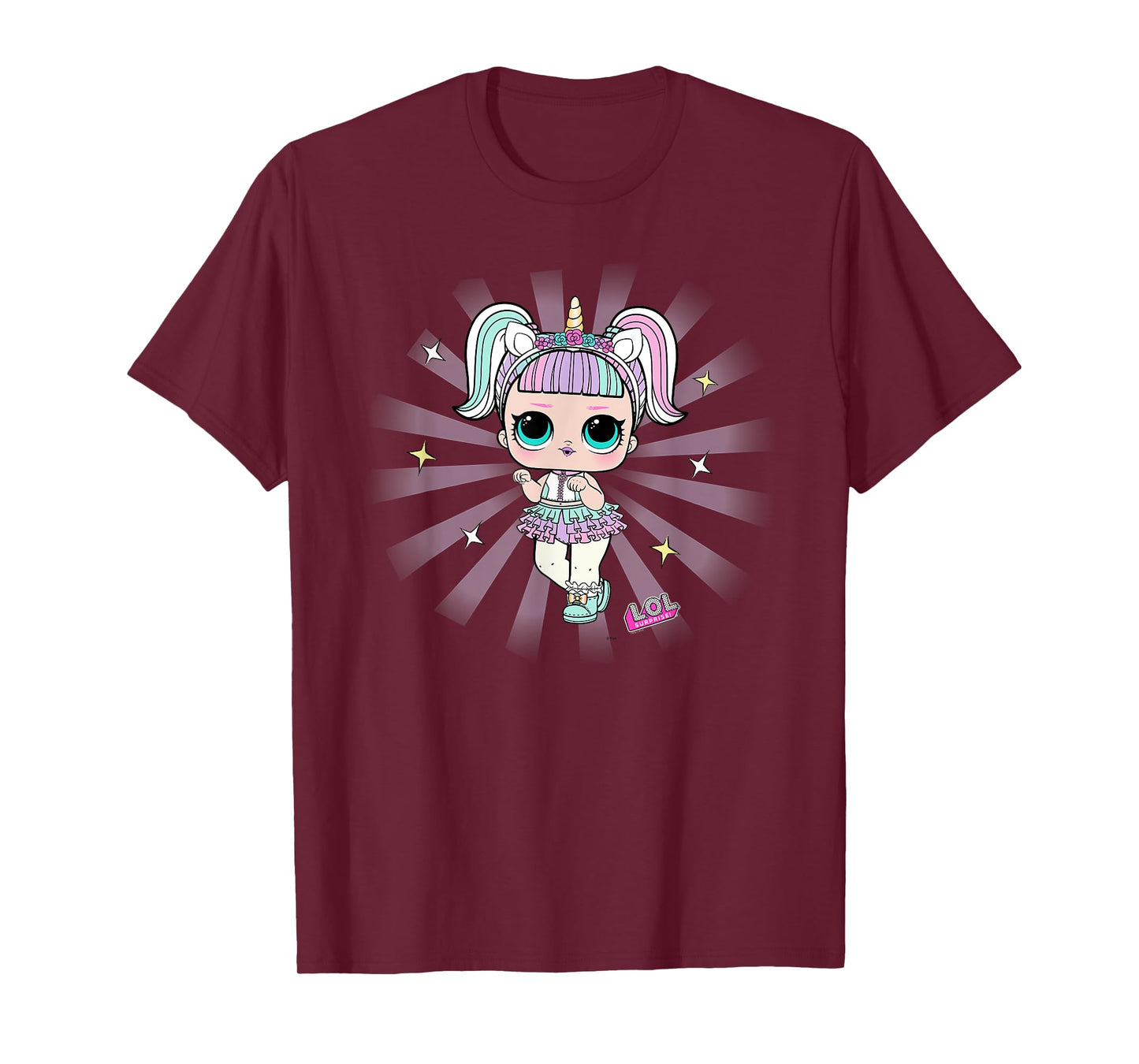 L.O.L. Surprise! Unicorn Doll Purple Spotlight Sparkles T-Shirt