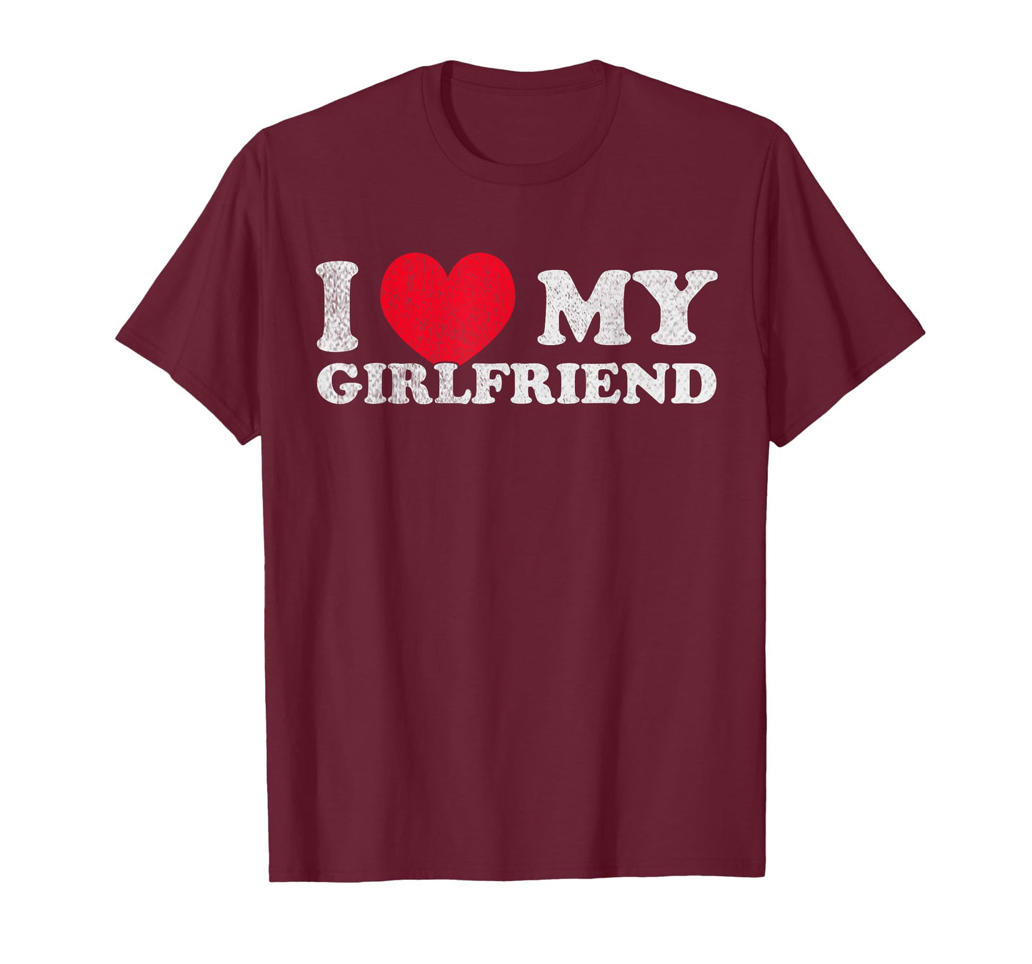 I love my Girlfriend I Red heart My Girlfriend GF Lovebirds T-Shirt