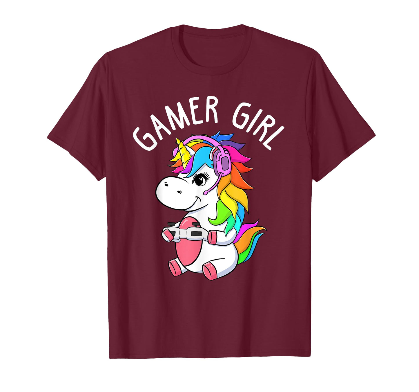 Gamer Girl Gaming Unicorn Cute Video Game Gift Women Girls T-Shirt