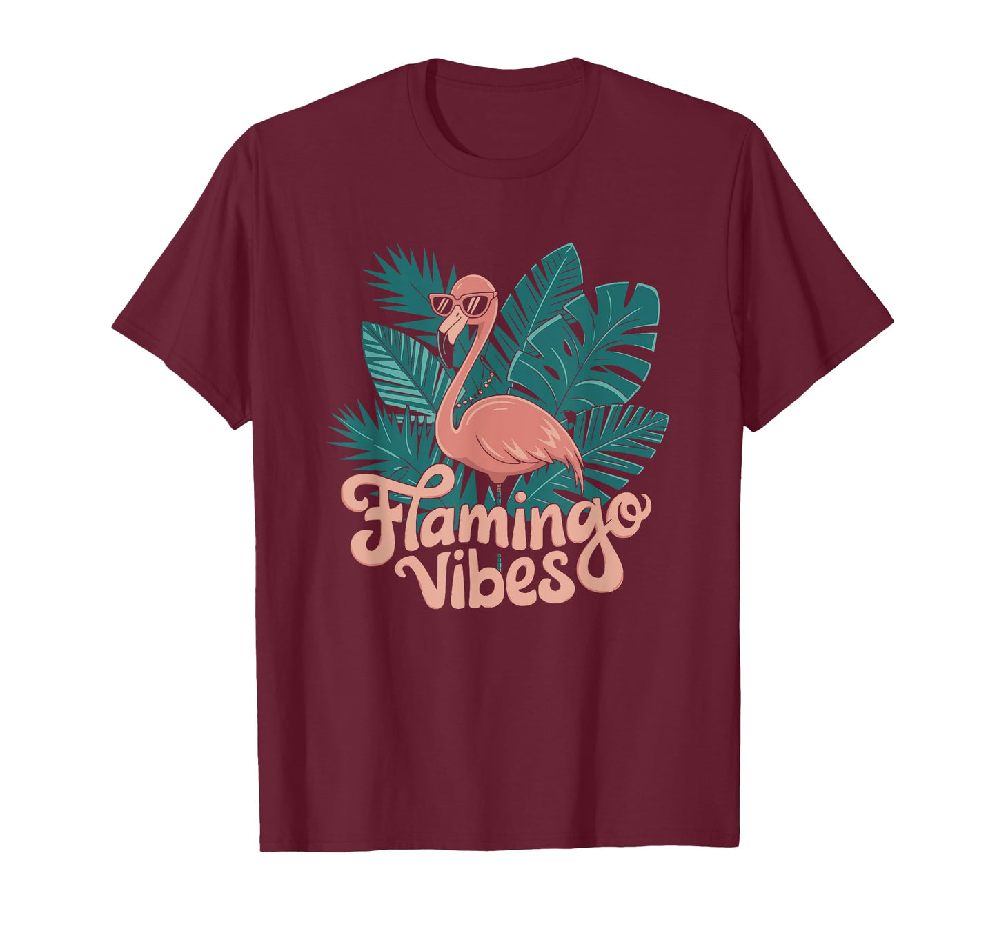 Flamingo Vibes Design T-Shirt