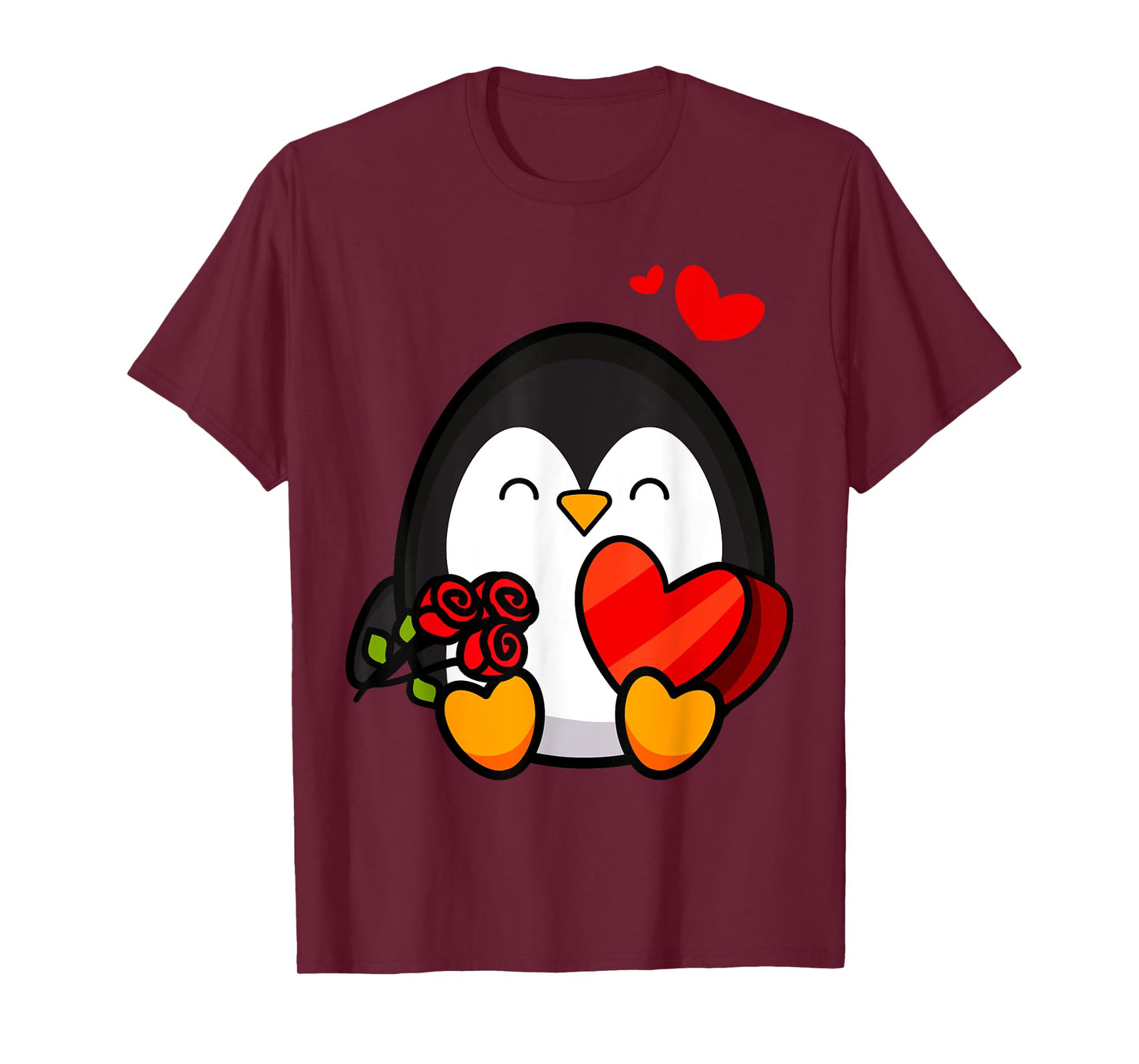 Valentine Penguin Shirt | Cool Cupid Seabird T-Shirt Gift T-Shirt