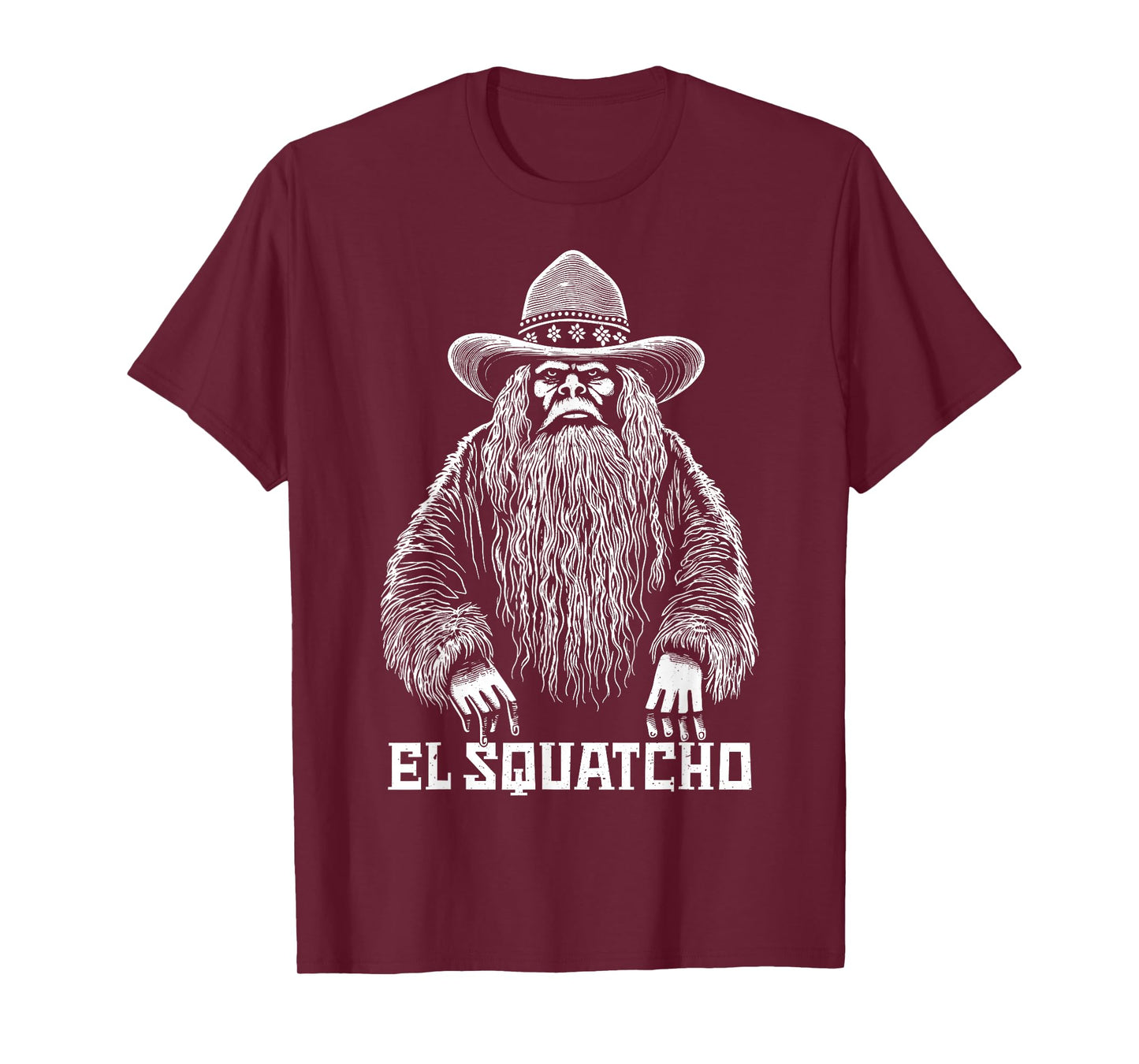 El Squatcho Cowboy Hat – Western Bigfoot Funny Sasquatch T-Shirt