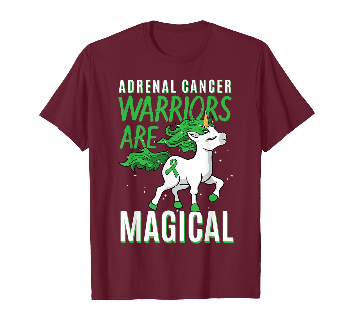 Adrenal Cancer Awareness Adrenal Cortical Carcinoma Unicorn T-Shirt