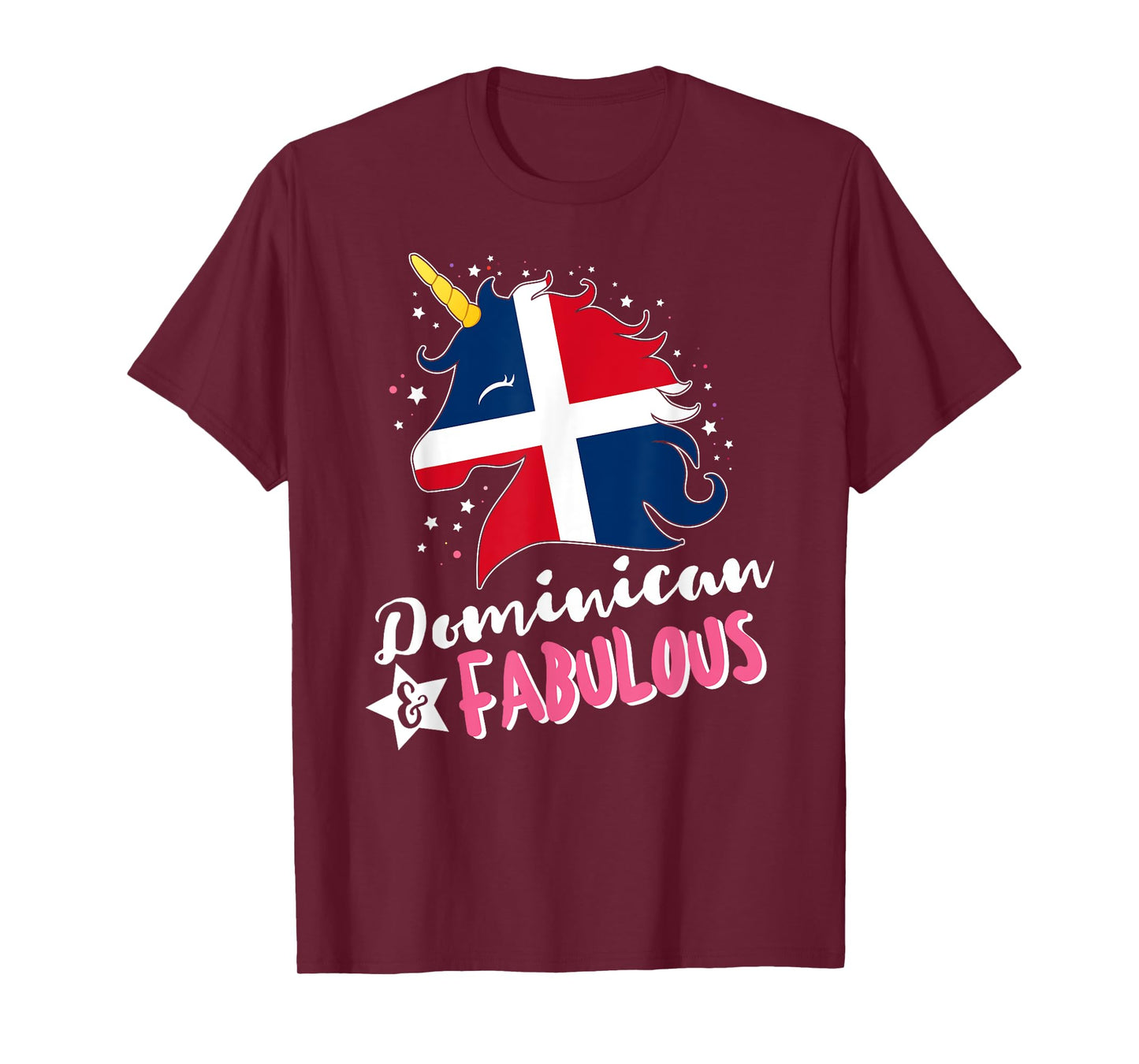 Dominican Unicorn Dominican Republic Flag T-Shirt