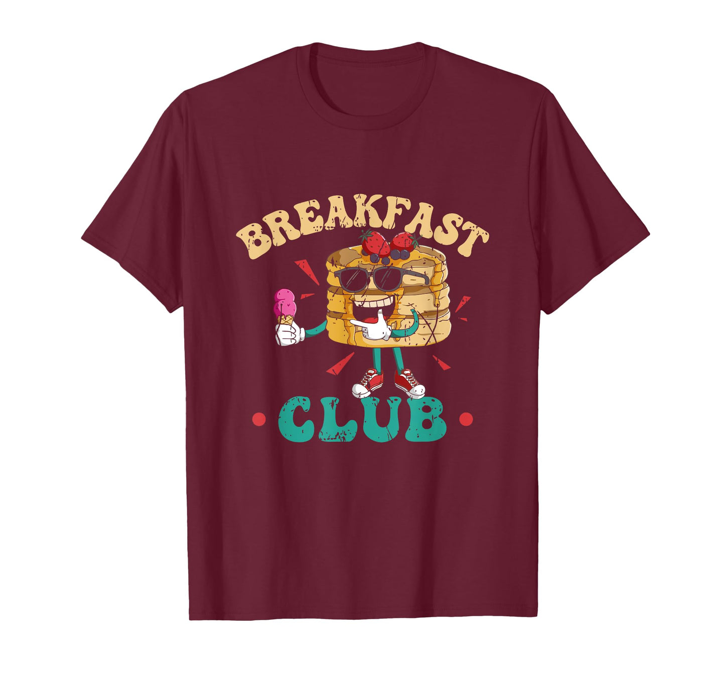 Breakfast Club Retro Vintage Pancake Aesthetic Brunch T-Shirt