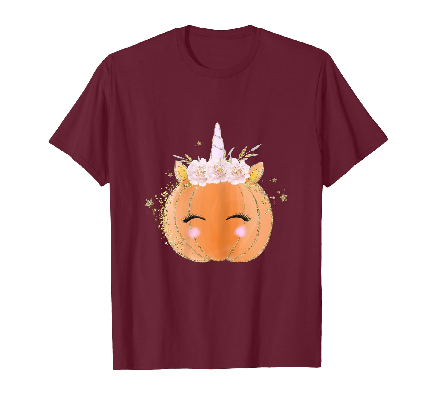 Unicorn Pumpkin Costume Halloween Gift Girls Kid Women Men T-Shirt