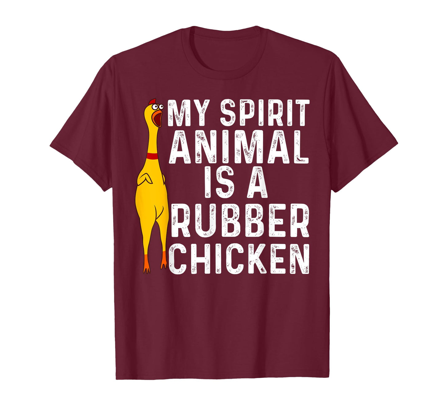 Funny Rubber Chicken Gift Men Women Rubber Chicken Costume T-Shirt
