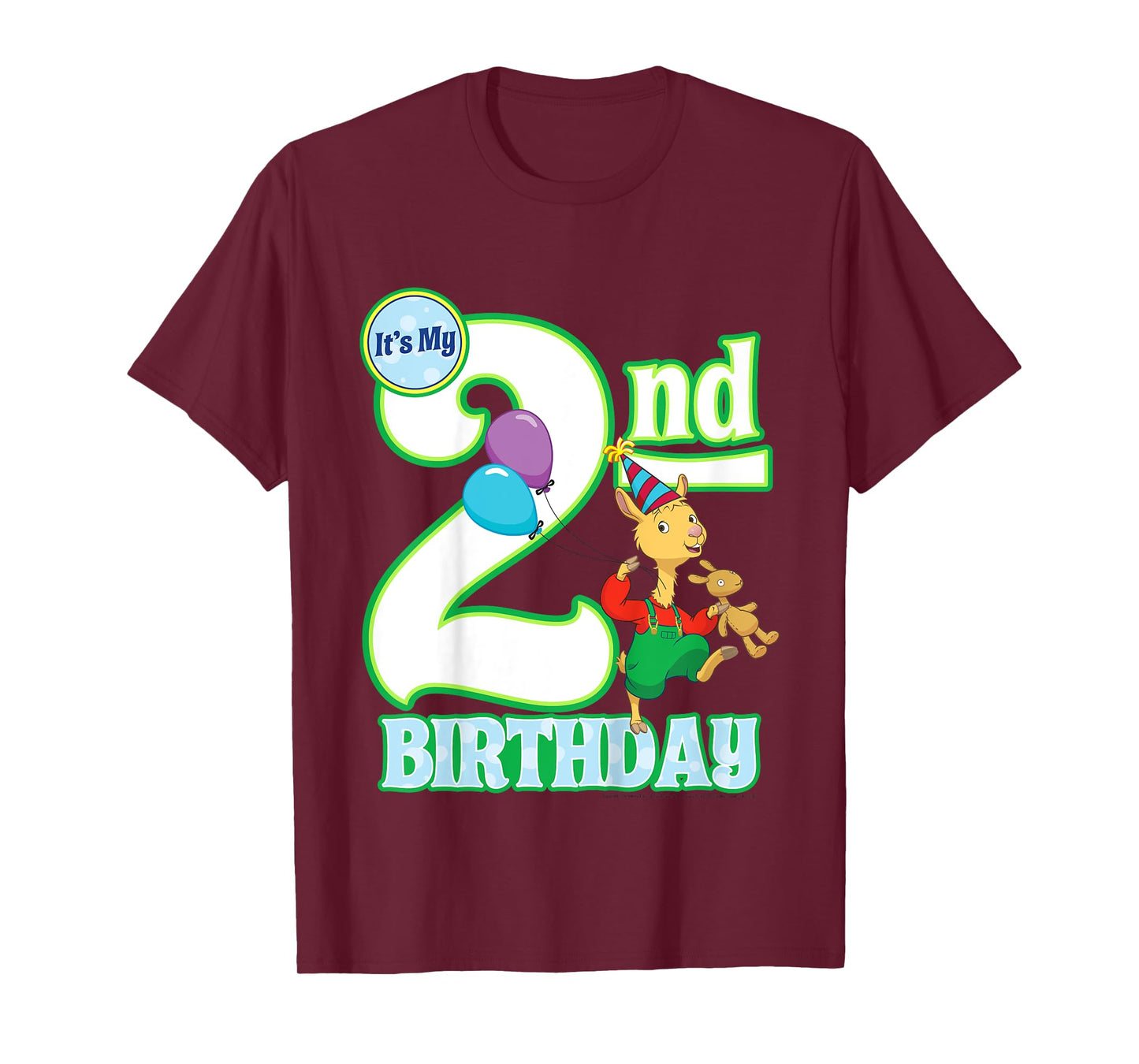 Kids Children's Second Birthday Official Llama Llama Tee Shirt T-Shirt