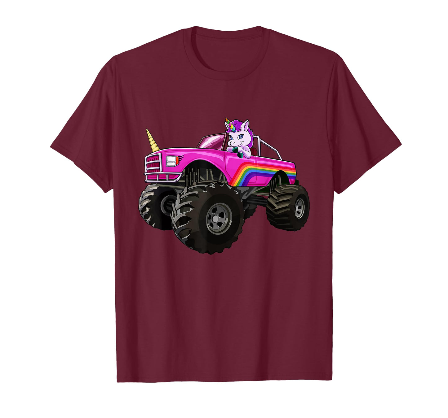 Monster Truck Unicorn T Shirt Women Kids Girl Party Gift T-Shirt