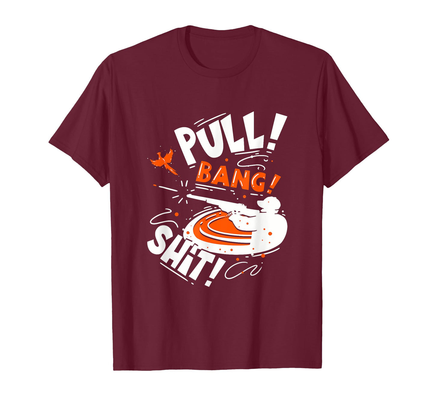 Skeet Shooting Trap Shooter Clay Disc Dad T-Shirt