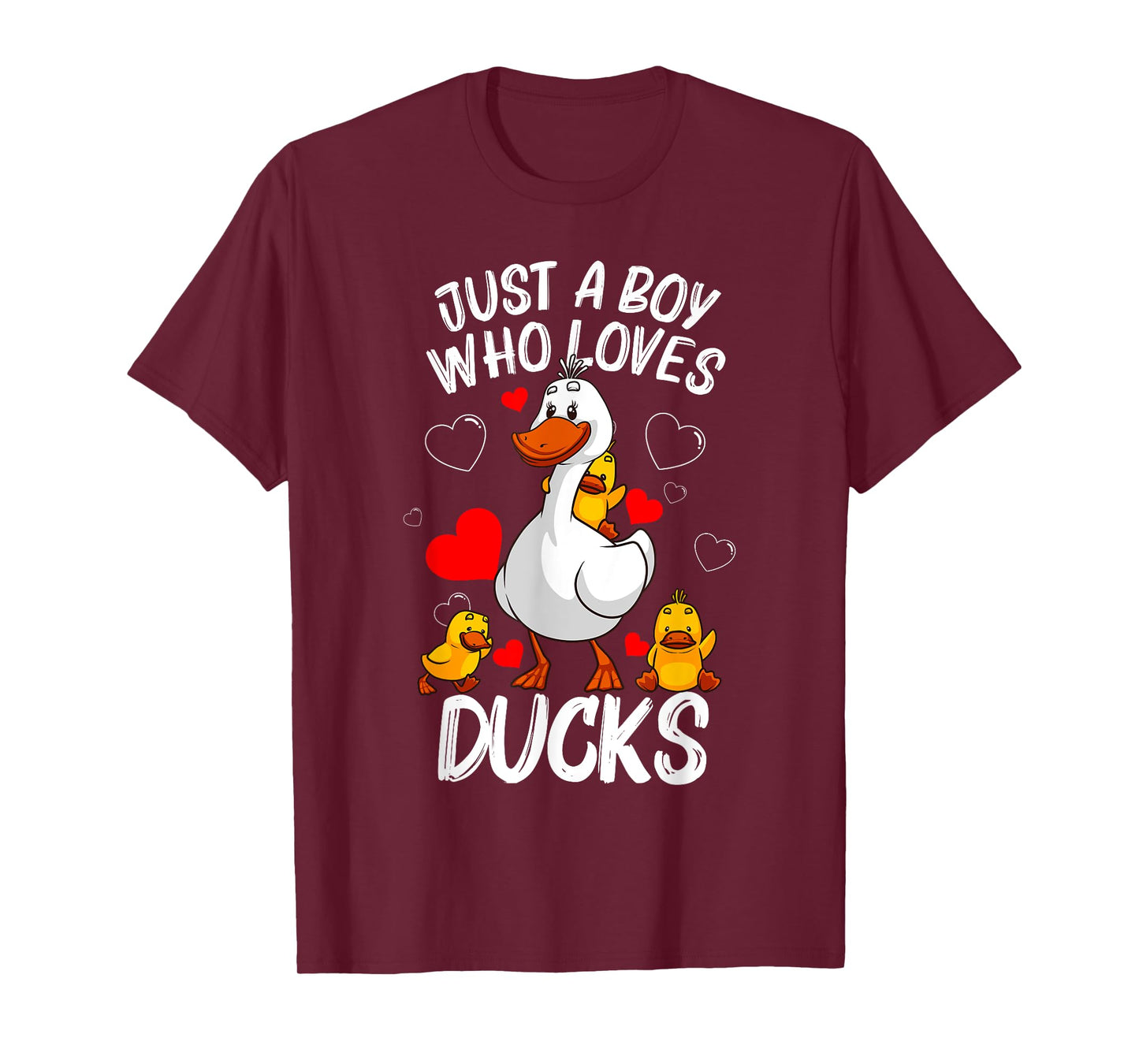 Funny Duck Gift For Boys Kids Waterfowl Aquatic Birds Lovers T-Shirt