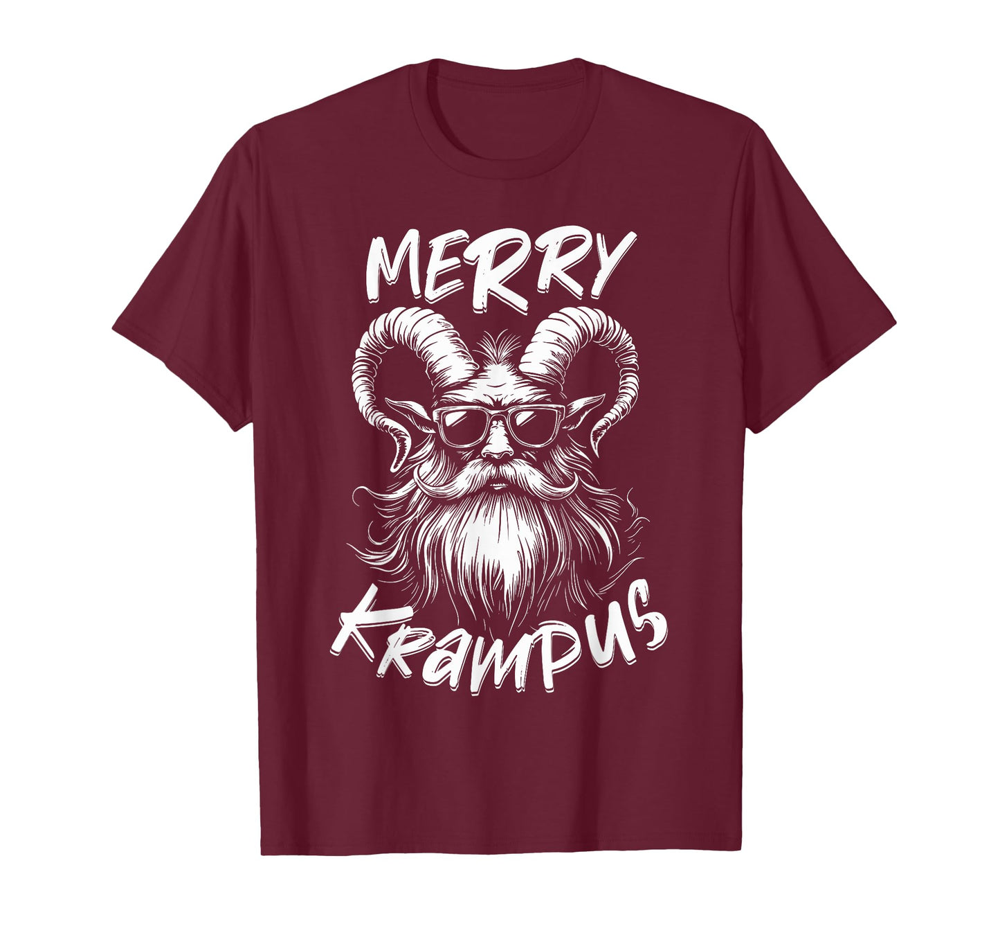 Merry Krampus Mythical Kids Mens Christmas Horror T-Shirt