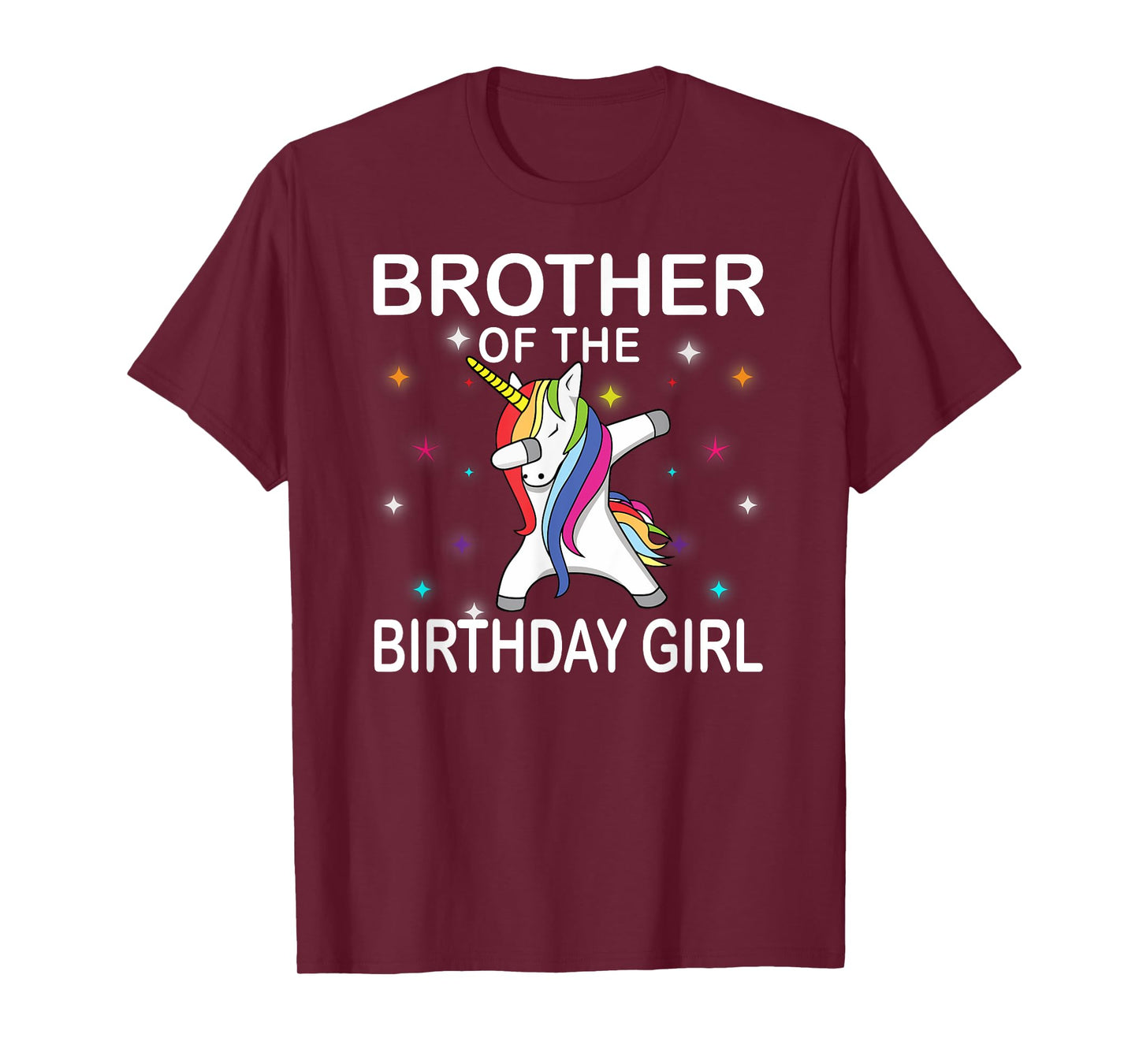 Unicorn Brother of The Birthday Girl Unicorn Dabbing Party T-Shirt