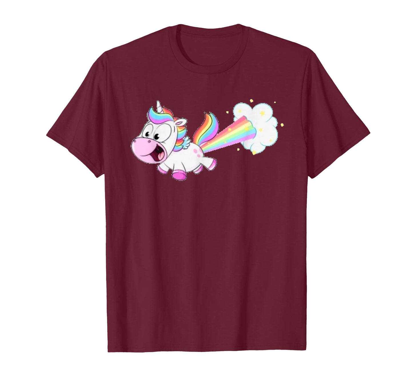 Farting Unicorn T shirt Funny Rainbow Farts T-Shirt
