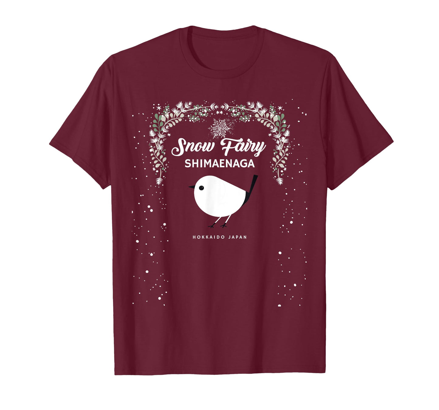 Cute Sagasa Snow Fairy Hokkaido Japanese Birds T-Shirt