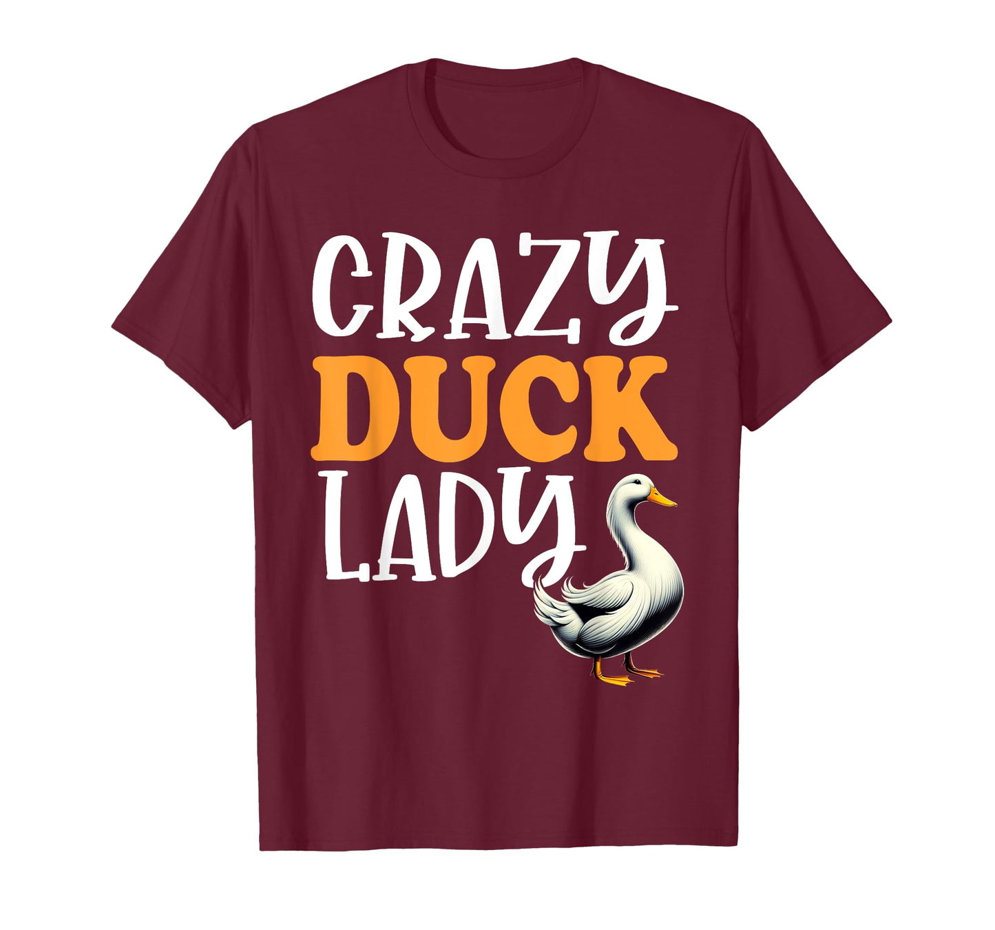 Crazy Duck Lady Funny Duck Lover Gifts for Girls Women Ducks T-Shirt