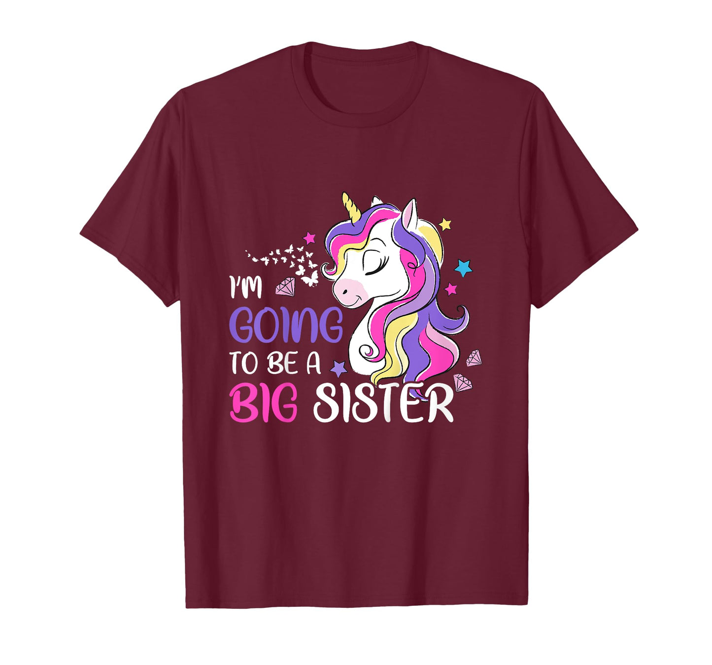 I'm Going To Be A Big Sister Unicorn T-Shirt