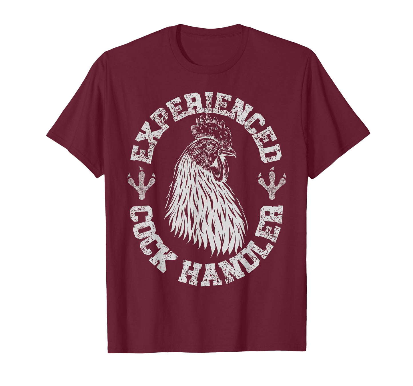 Vintage Experienced Cock Handler Funny Chicken Farmer Humor T-Shirt