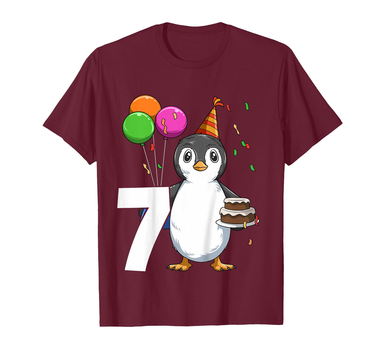 Penguin Birthday 7 Penguin 7th Birthday Outfit Penguin Party T-Shirt