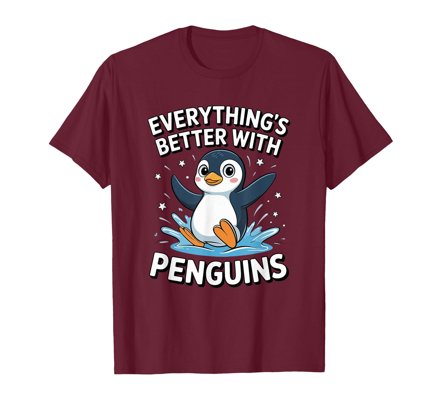Cute Penguin Lover Adults or Kids Boys Girls Penguins T-Shirt