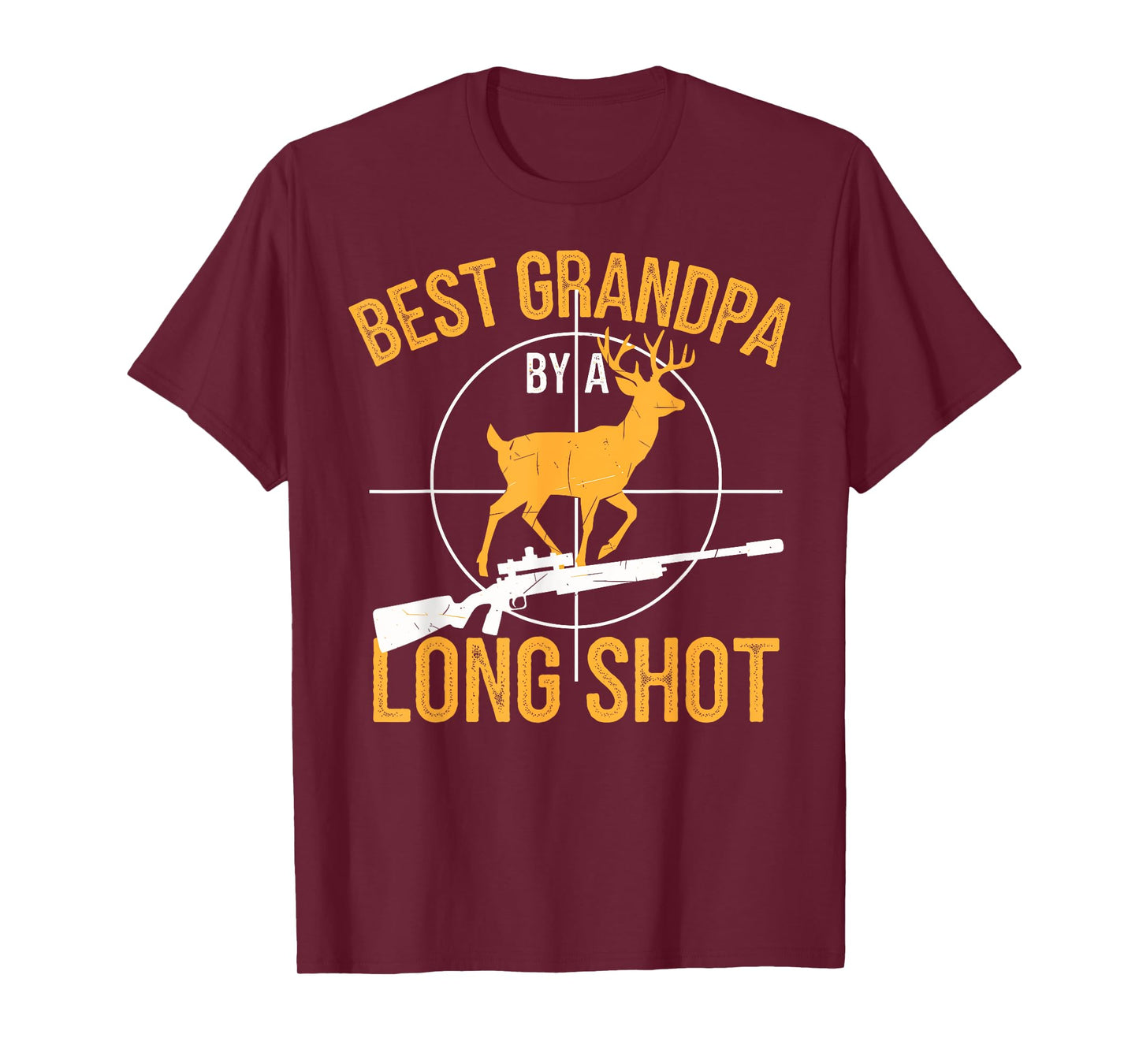 Best Grandpa Dad Buck Deer Hunter Grandfather Funny Hunting T-Shirt